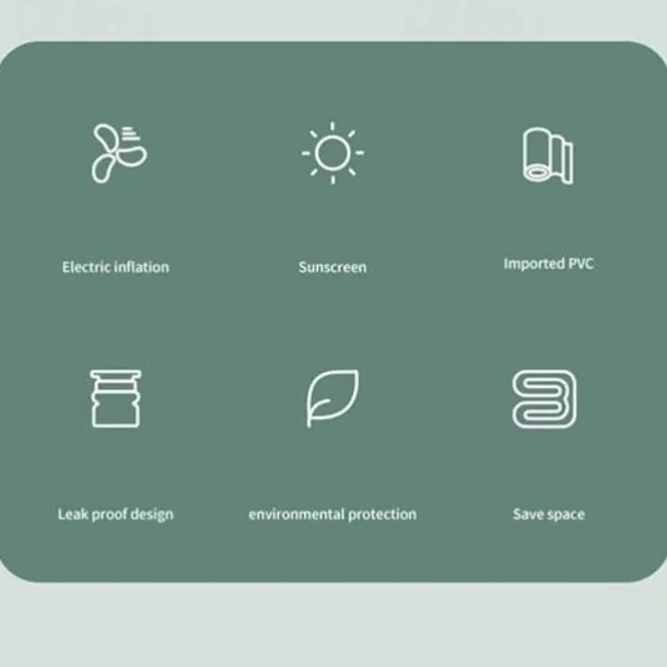 Inflatable Swimming Pool, Family Swimming Pool, Kids Pools with Sunshade for Indoor, Outdoor, Garden, Backyard