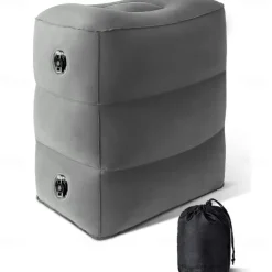 Inflatable Travel Pillow for Kids and Adults, Adjustable Height Airplane Pillow for Sleeping on the Go, Suitable for Office