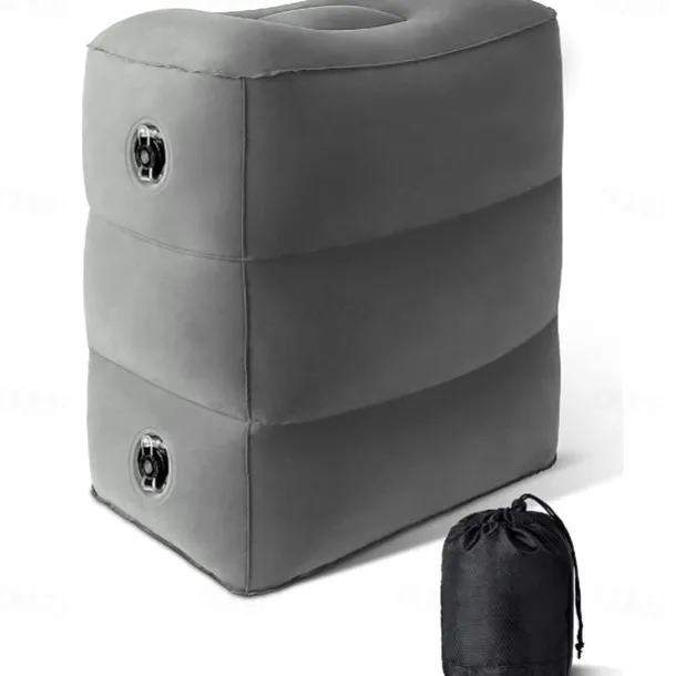 Inflatable Travel Pillow for Kids and Adults, Adjustable Height Airplane Pillow for Sleeping on the Go, Suitable for Office