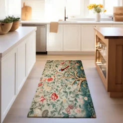 Inspired by William Morris Area Rug Kitchen Mat Non-Slip Oil Proof Floor Mat Livingroom Rug Indoor Outdoor Mat Bedroom Decor Bathroom Mat Entrance Rug Door Mat Bird Tree of Life