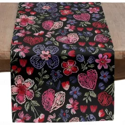 Inspired by William Morris Art Style Print Country Style Table Runner, Kitchen Dining Table Decor, Print Decor Table Runners for Indoor Outdoor Home Farmhouse Holiday Wedding Birthday Party Decoration