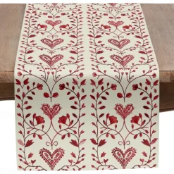 Inspired by William Morris Art Style Print Country Style Table Runner, Kitchen Dining Table Decor, Print Decor Table Runners for Indoor Outdoor Home Farmhouse Holiday Wedding Birthday Party Decoration