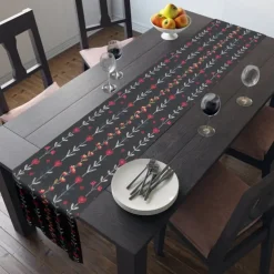 Inspired by William Morris Art Style Print Country Style Table Runner, Kitchen Dining Table Decor, Print Decor Table Runners for Indoor Outdoor Home Farmhouse Holiday Wedding Birthday Party Decoration