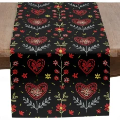 Inspired by William Morris Art Style Print Country Style Table Runner, Kitchen Dining Table Decor, Print Decor Table Runners for Indoor Outdoor Home Farmhouse Holiday Wedding Birthday Party Decoration