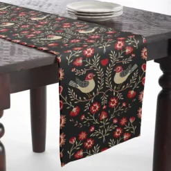 Inspired by William Morris Art Style Print Country Style Table Runner, Kitchen Dining Table Decor, Print Decor Table Runners for Indoor Outdoor Home Farmhouse Holiday Wedding Birthday Party Decoration