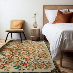 Inspired by William Morris Area Rug Kitchen Mat Non-Slip Oil Proof Floor Mat Livingroom Rug Indoor Outdoor Mat Bedroom Decor Bathroom Mat Entrance Rug Door Mat Bird Tree of Life