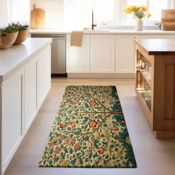 Inspired by William Morris Area Rug Kitchen Mat Non-Slip Oil Proof Floor Mat Livingroom Rug Indoor Outdoor Mat Bedroom Decor Bathroom Mat Entrance Rug Door Mat Bird Tree of Life