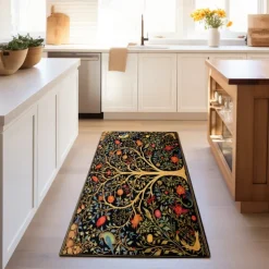 Inspired by William Morris Area Rug Kitchen Mat Non-Slip Oil Proof Floor Mat Livingroom Rug Indoor Outdoor Mat Bedroom Decor Bathroom Mat Entrance Rug Door Mat Bird Tree of Life