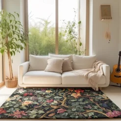 Inspired William Morris Area Rug Kitchen Mat Non-Slip Oil Proof Floor Mat Livingroom Rug Indoor Outdoor Mat Bedroom Decor Bathroom Mat Entrance Rug Door Mat