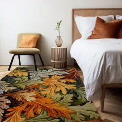 Inspired William Morris Area Rug Kitchen Mat Non-Slip Oil Proof Floor Mat Livingroom Rug Indoor Outdoor Mat Bedroom Decor Bathroom Mat Entrance Rug Door Mat