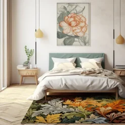 Inspired William Morris Area Rug Kitchen Mat Non-Slip Oil Proof Floor Mat Livingroom Rug Indoor Outdoor Mat Bedroom Decor Bathroom Mat Entrance Rug Door Mat