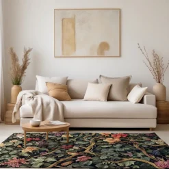 Inspired William Morris Area Rug Kitchen Mat Non-Slip Oil Proof Floor Mat Livingroom Rug Indoor Outdoor Mat Bedroom Decor Bathroom Mat Entrance Rug Door Mat