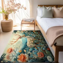 Inspired William Morris Area Rug Kitchen Mat Non-Slip Oil Proof Floor Mat Livingroom Rug Indoor Outdoor Mat Bedroom Decor Bathroom Mat Entrance Rug Door Matg Door Mat