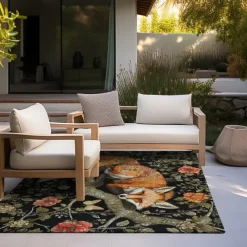 Inspired William Morris Fox Area Rug Kitchen Mat Non-Slip Oil Proof Floor Mat Livingroom Rug Indoor Outdoor Mat Bedroom Decor Bathroom Mat Entrance Rug Door Mat