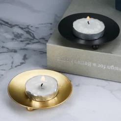 Iron Candle Holder – Creative Geometric European-Style Romantic Candle Cup, Modern Minimalist Metal Tealight Holder, Elegant Tabletop Decor for Dining Table, Home, Wedding, and Party Decoration