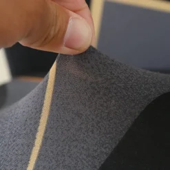 Jacquard Fabric Armless Sofa Bed Cover Sofa New Year Decor Slipcovers Stretch Protector Elastic Bench Cover