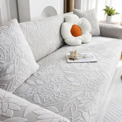 Jacquard Velvet Elastic Sofa Cover All-Inclusive Universal Cover Four Seasons Universal New 2025 Anti-Cat Scratch Dust-Proof Sofa Cover