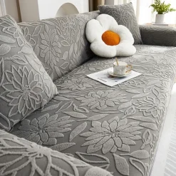 Jacquard Velvet Elastic Sofa Cover All-Inclusive Universal Cover Four Seasons Universal New 2025 Anti-Cat Scratch Dust-Proof Sofa Cover