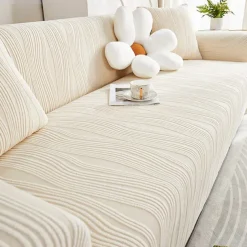 Jacquard Velvet Elastic Sofa Cover All-Inclusive Universal Cover Four Seasons Universal Lazy One-Piece Anti-Cat Scratch Sofa Cushion Durable and Stretchable Perfect for Year-Round Protection Easy to Install and Clean