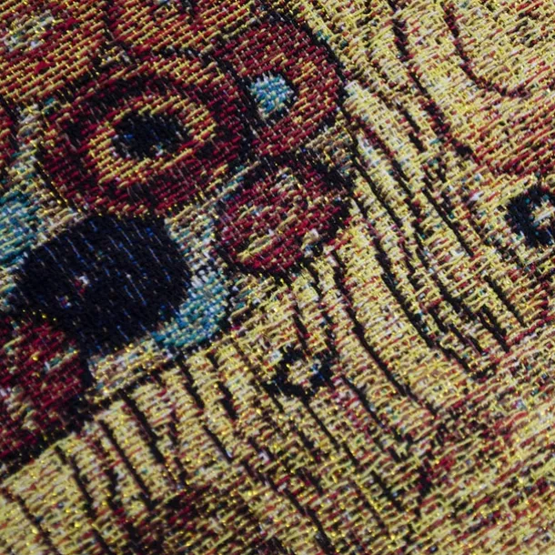 Jacquard Woven Tapestry Gobelin Aubusson Wall Hanging Klimt The Lover Loom Cotton Weave Living Room Bedroom Decoration(without Stick and Tassels)