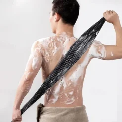 Japanese Long Strip Rubbing Bath Towel, Back Exfoliating Scrubber, Body Back Scrubber Towel For Shower, Bath Scrub Washcloth For Men & Women Exfoliation, Back Rubbing Towel, Strong Pulling Back Long Strip To Wipe Back