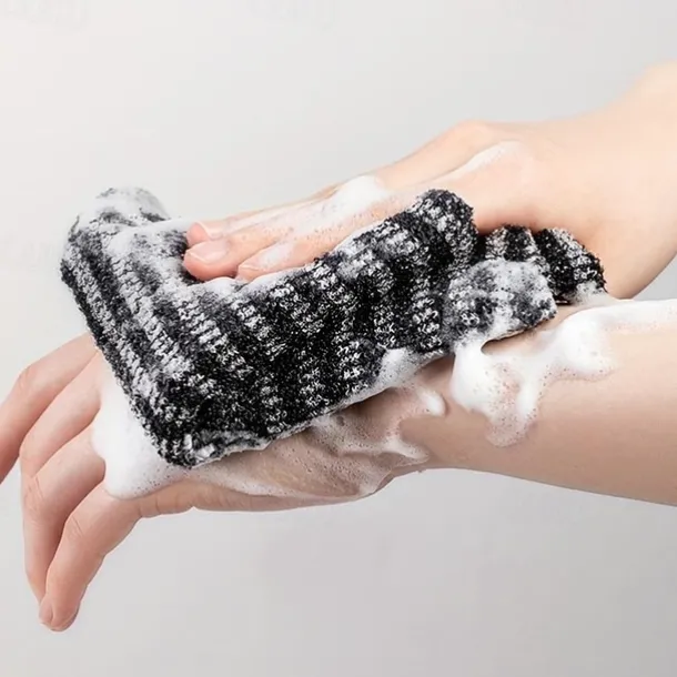 Japanese Long Strip Rubbing Bath Towel, Back Exfoliating Scrubber, Body Back Scrubber Towel For Shower, Bath Scrub Washcloth For Men & Women Exfoliation, Back Rubbing Towel, Strong Pulling Back Long Strip To Wipe Back