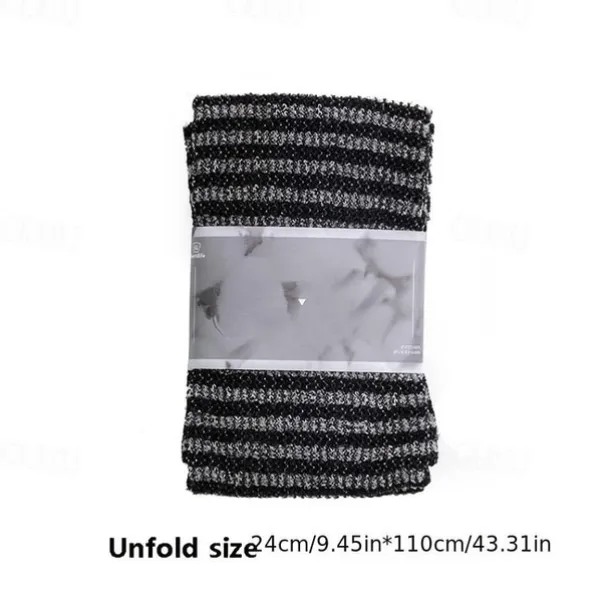 Japanese Long Strip Rubbing Bath Towel, Back Exfoliating Scrubber, Body Back Scrubber Towel For Shower, Bath Scrub Washcloth For Men & Women Exfoliation, Back Rubbing Towel, Strong Pulling Back Long Strip To Wipe Back