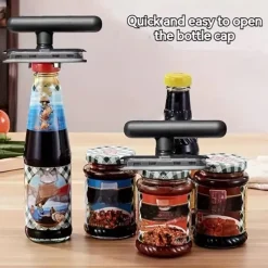Jar Opener, Adjustable Jar & Bottle Opener, Adjustable Multifunctional Metal Can Opener, Jar Lid Gripper, Manual Jar Bottle Opener, Kitchen Accessories, Party Supplies
