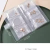 Jewelry Storage Box Ear Studs Anti Oxidation Ring Hand Ornament Transparent Dustproof Storage Bag Necklace Jewelry Book Sealed Bag