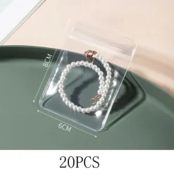 Jewelry Storage Box Ear Studs Anti Oxidation Ring Hand Ornament Transparent Dustproof Storage Bag Necklace Jewelry Book Sealed Bag