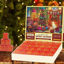 Jigsaw Puzzle Advent Calendar 2025-1008 Pieces Jigsaw Puzzle for Adult Kids,24 Days Countdown Calendar,The Birth of Jesus,Family Game Puzzle,Christmas Gift Idea for Teens