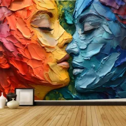 June Pride Month Knife Painting Gay Pride Month LGBTQ LGBT Hanging Tapestry Gay Pride Outdoor Decoration Happy Pride