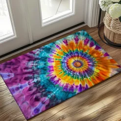 June Pride Month Pride Month LGBTQ LGBT Tie Dye Rainbow Doormat Kitchen Mat Floor Mat Non-Slip Area Rug Oil Proof Rug Indoor Outdoor Mat Bedroom Decor Bathroom