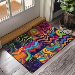 June Pride Month Rainbow Pride Month LGBTQ LGBT Abstract Art Doormat Kitchen Mat Floor Mat Non-Slip Area Rug Oil Proof Rug Indoor Outdoor Mat Bedroom Decor Bathroom Mat Entrance Entreyway Rug