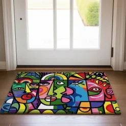 June Pride Month Rainbow Pride Month LGBTQ LGBT Abstract Art Doormat Kitchen Mat Floor Mat Non-Slip Area Rug Oil Proof Rug Indoor Outdoor Mat Bedroom Decor Bathroom Mat Entrance Entreyway Rug