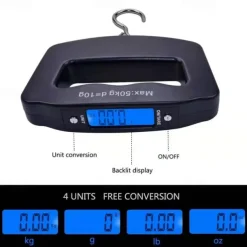 50kg/10g Digital Luggage Scale Electronic Portable Suitcase Travel Weighs With Backlight Electronic Travel Hanging Scales Strap / Hook Optional
