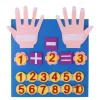 Kid Felt Finger Numbers Math Toys, Children Counting Early Learning Educational Board, For Toddler Teaching Aid Gift For Kids, Back to School Supplies