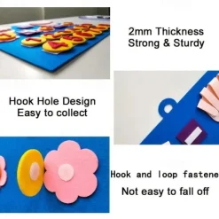 Kid Felt Finger Numbers Math Toys, Children Counting Early Learning Educational Board, For Toddler Teaching Aid Gift For Kids, Back to School Supplies