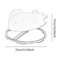 Kids Swivel Rotating Stool - Portable Anti-Slip Sensory Chair for Balance Improvement