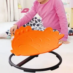 Kids Swivel Rotating Stool - Portable Anti-Slip Sensory Chair for Balance Improvement
