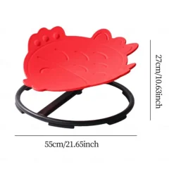 Kids Swivel Rotating Stool - Portable Anti-Slip Sensory Chair for Balance Improvement