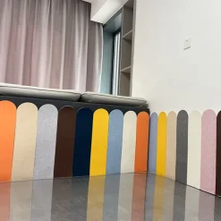 Kids Wall Fence Stickers, 5 Pcs Self-Adhesive Anti-Collision Wall Skirt, Kindergarten Decoration, Corridor, Living Room, Insulation Protector for Children's Room