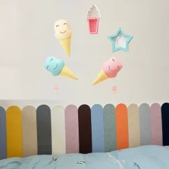 Kids Wall Fence Stickers, 5 Pcs Self-Adhesive Anti-Collision Wall Skirt, Kindergarten Decoration, Corridor, Living Room, Insulation Protector for Children's Room