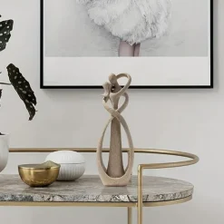 Kissing Couple Statue Abstract Sculpture Resin Statue Home Decor Modern Home Office Desktop Shelf Bookshelf Decoration,Christmas Gift