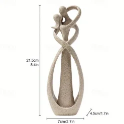 Kissing Couple Statue Abstract Sculpture Resin Statue Home Decor Modern Home Office Desktop Shelf Bookshelf Decoration,Christmas Gift