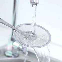 Kitchen 2 In 1 Stainless Steel Fine Mesh Filter Forceps Oil Scoop Oil Filter Filter Clip Filter Clip Fried Food Kitchen Tools