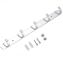 Kitchen Bathroom Hardware Set Space Aluminum Bathroom Hanger Black Hook Wall Mount Aluminum Coat Hook Bathroom Robe Hooks Hat Rack