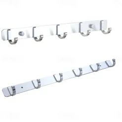 Kitchen Bathroom Hardware Set Space Aluminum Bathroom Hanger Black Hook Wall Mount Aluminum Coat Hook Bathroom Robe Hooks Hat Rack