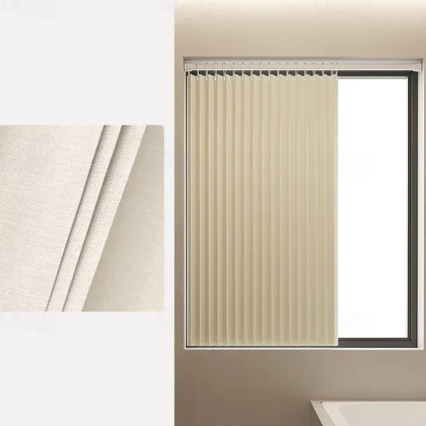 Kitchen Curtains Doorways Pleated Folding Curtain with Hooks Waterproof Fabric Doors Curtain for Closet and Room Divider 1 Panel