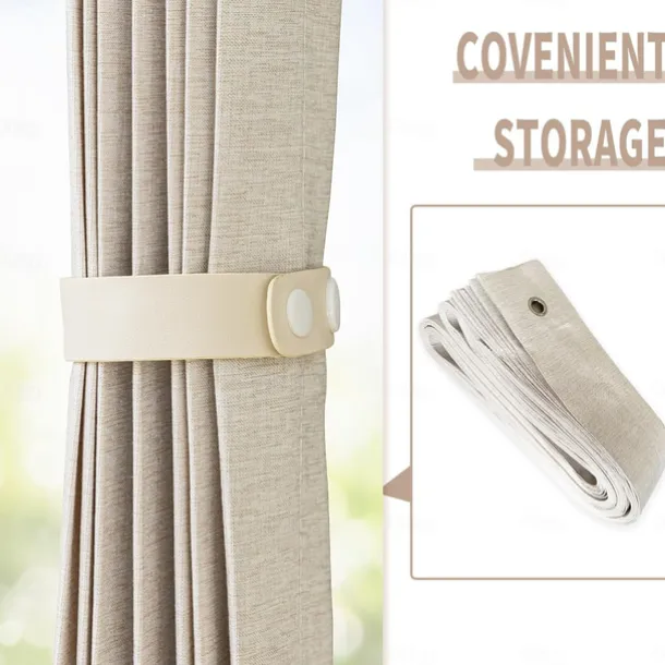 Kitchen Curtains Doorways Pleated Folding Curtain with Hooks Waterproof Fabric Doors Curtain for Closet and Room Divider 1 Panel